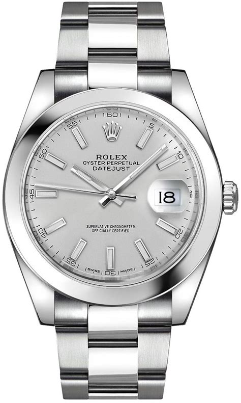 Rolex Silver Watches .